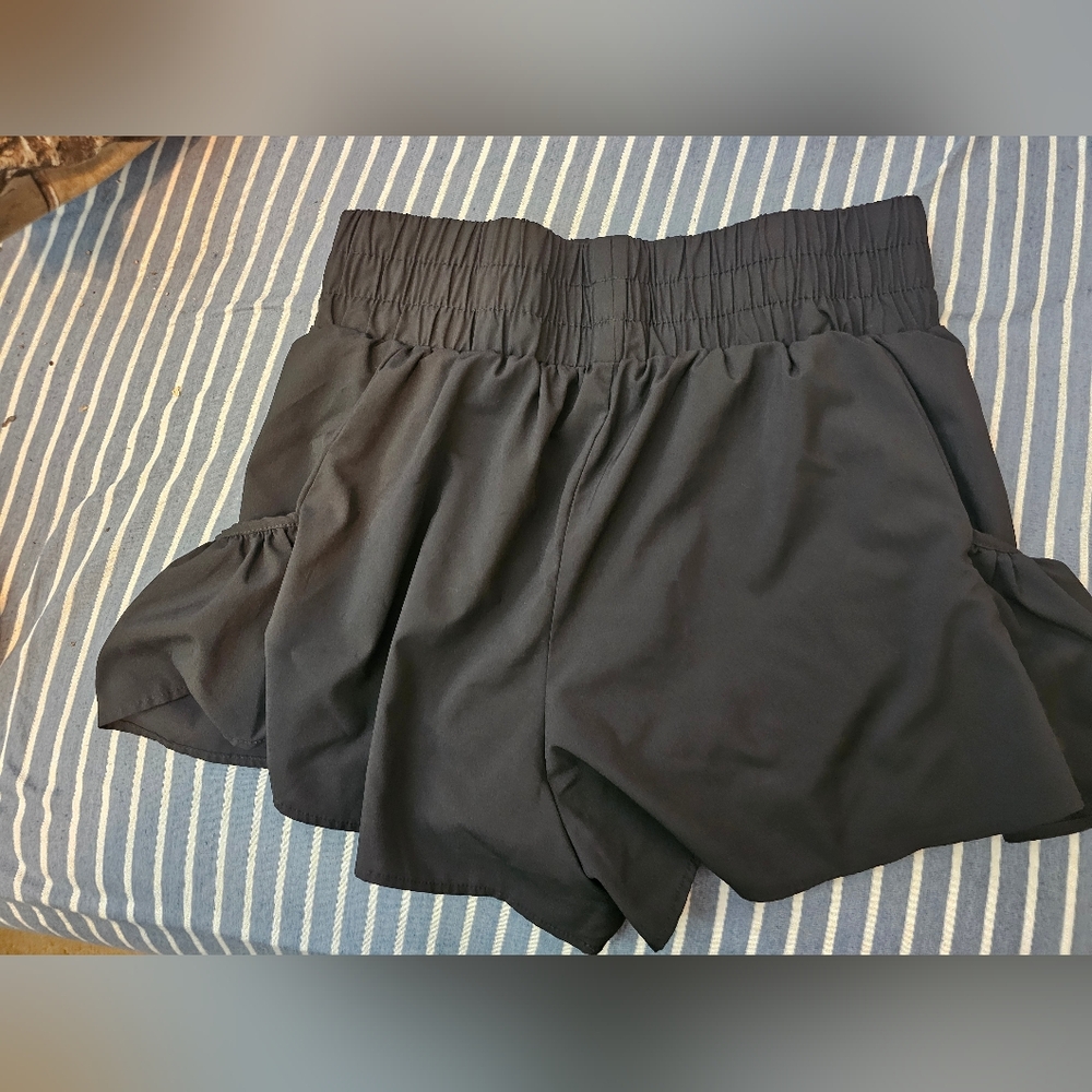 Black Ruffled Skirt